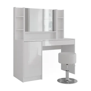 Kaptafel wit/wit hoogglans 119.8×50.1×76 sherry Kaptafel wit/wit hoogglans 119.8×50.1×76 sherry