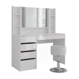 Kaptafel wit/wit hoogglans 119.8×50.1×76 sherry Kaptafel wit/wit hoogglans 119.8×50.1×76 sherry
