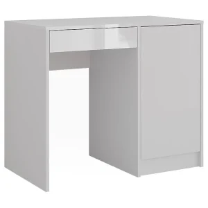 Kaptafel wit/wit hoogglans 89.8×50.1×76 sherry