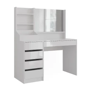 Kaptafel wit/wit hoogglans 119.8×50.1×76 sherry