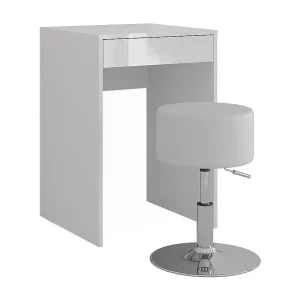 Kaptafel wit/wit hoogglans 51.4×50.1×76 sherry Kaptafel wit/wit hoogglans 51.4×50.1×76 sherry