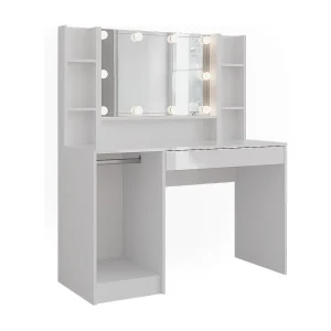 Kaptafel wit/wit hoogglans 119.8×50.1×76 sherry Kaptafel wit/wit hoogglans 119.8×50.1×76 sherry