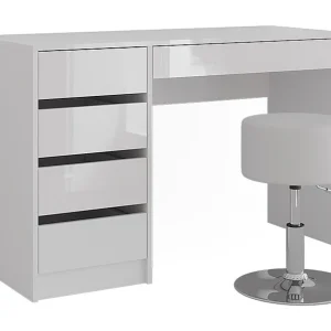 Kaptafel wit/wit hoogglans 119.8×50.1×76 sherry