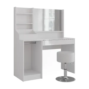 Kaptafel wit/wit hoogglans 119.8×50.1×76 sherry Kaptafel wit/wit hoogglans 119.8×50.1×76 sherry