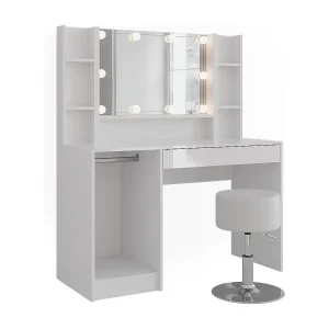 Kaptafel wit/wit hoogglans 119.8×50.1×76 sherry Kaptafel wit/wit hoogglans 119.8×50.1×76 sherry