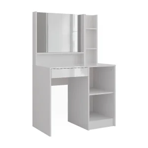 Kaptafel wit/wit hoogglans 89.8×50.1×76 sherry
