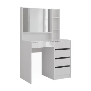 Kaptafel wit/wit hoogglans 89.8×50.1×76 sherry