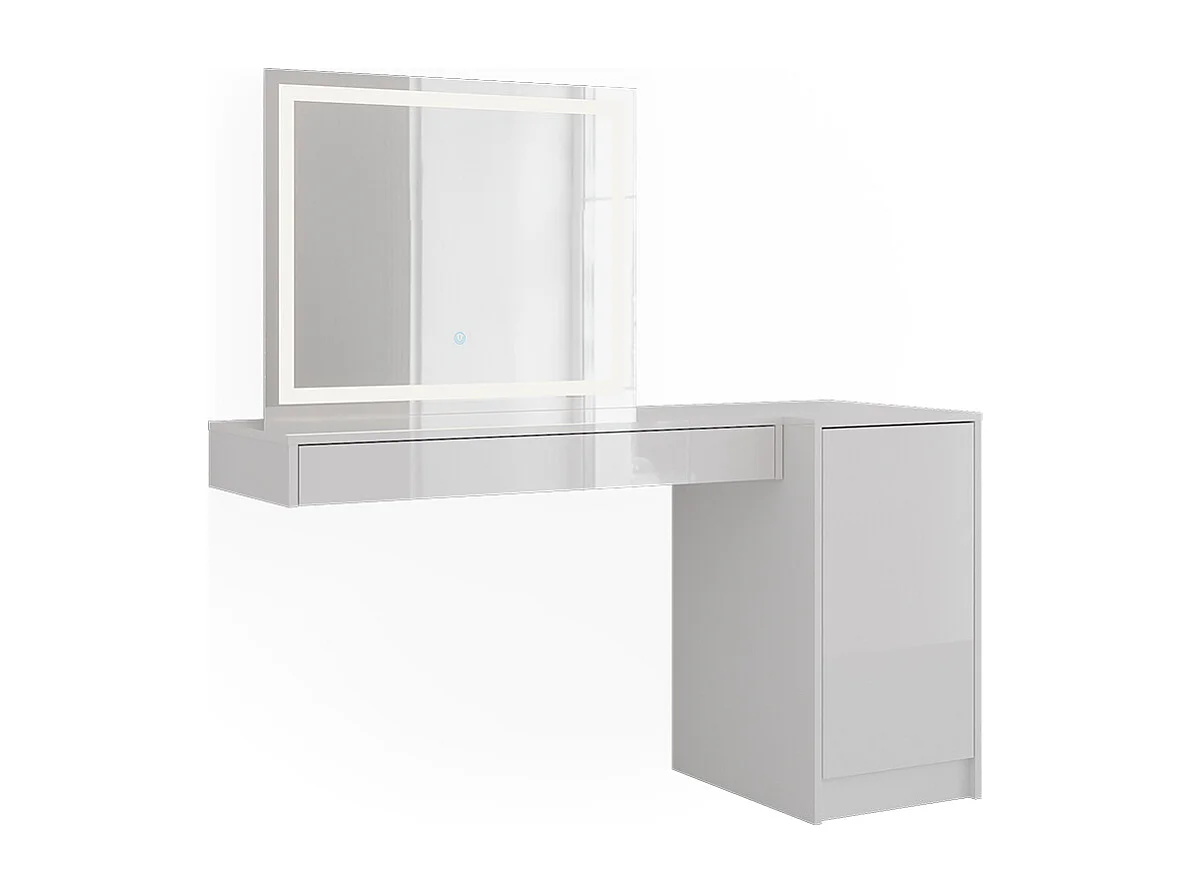 Kaptafel met licht wit 100x40.1x12 sherry