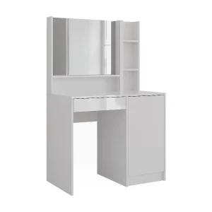 Kaptafel wit/wit hoogglans 89.8×50.1×76 sherry Kaptafel wit/wit hoogglans 89.8×50.1×76 sherry