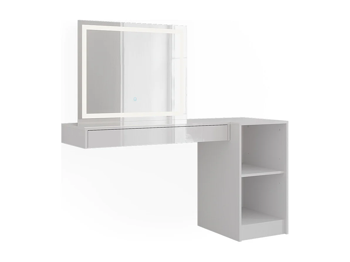 Kaptafel met licht wit 100x40.1x12 sherry
