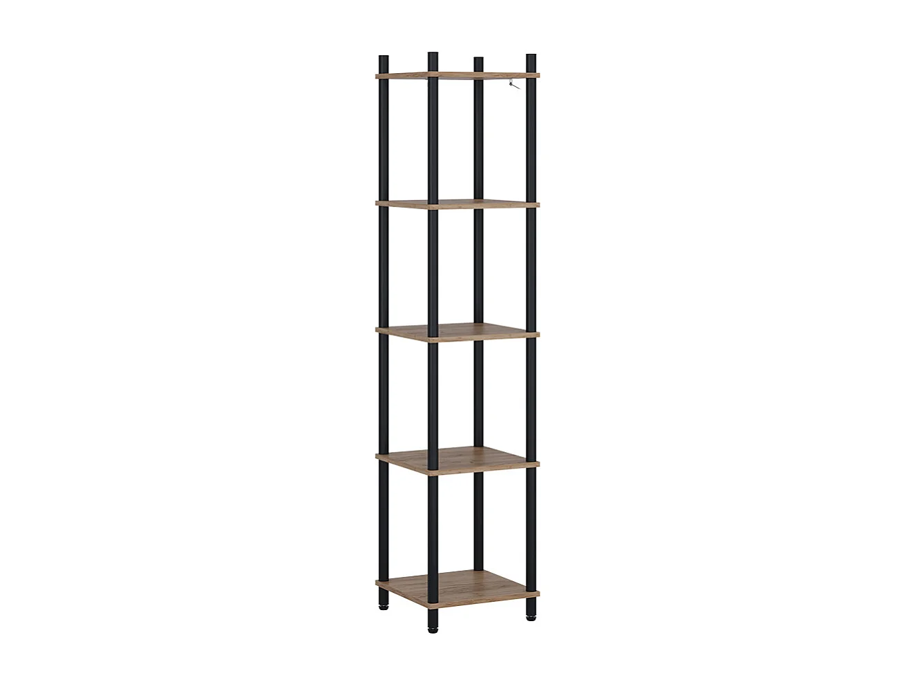 Hoekrek eik goud/antraciet 30x30x133 bivio