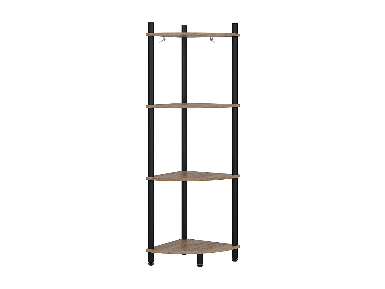 Hoekrek eik goud/antraciet 29x29x102.5 bivio