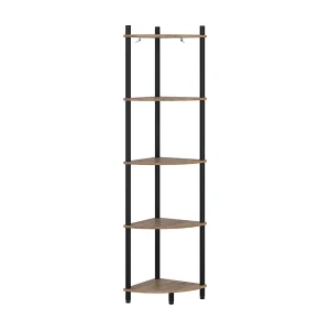 Hoekrek eik goud/antraciet 29x29x133 bivio