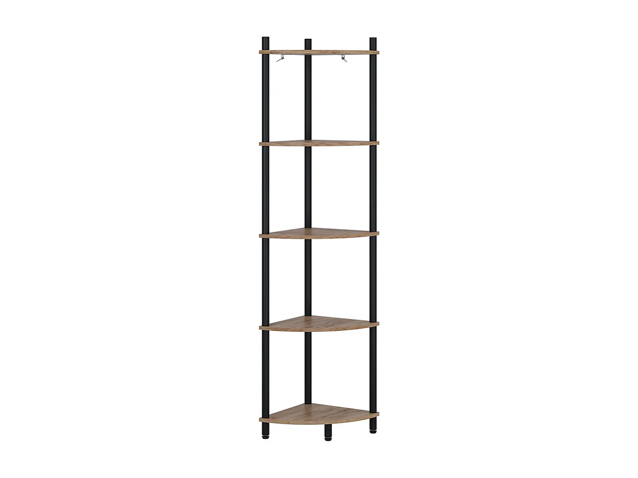 Hoekrek eik goud/antraciet 29x29x133 bivio