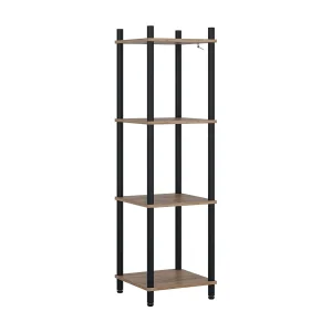 Hoekrek eik goud/antraciet 30x30x102.5 bivio Hoekrek eik goud/antraciet 30x30x102.5 bivio