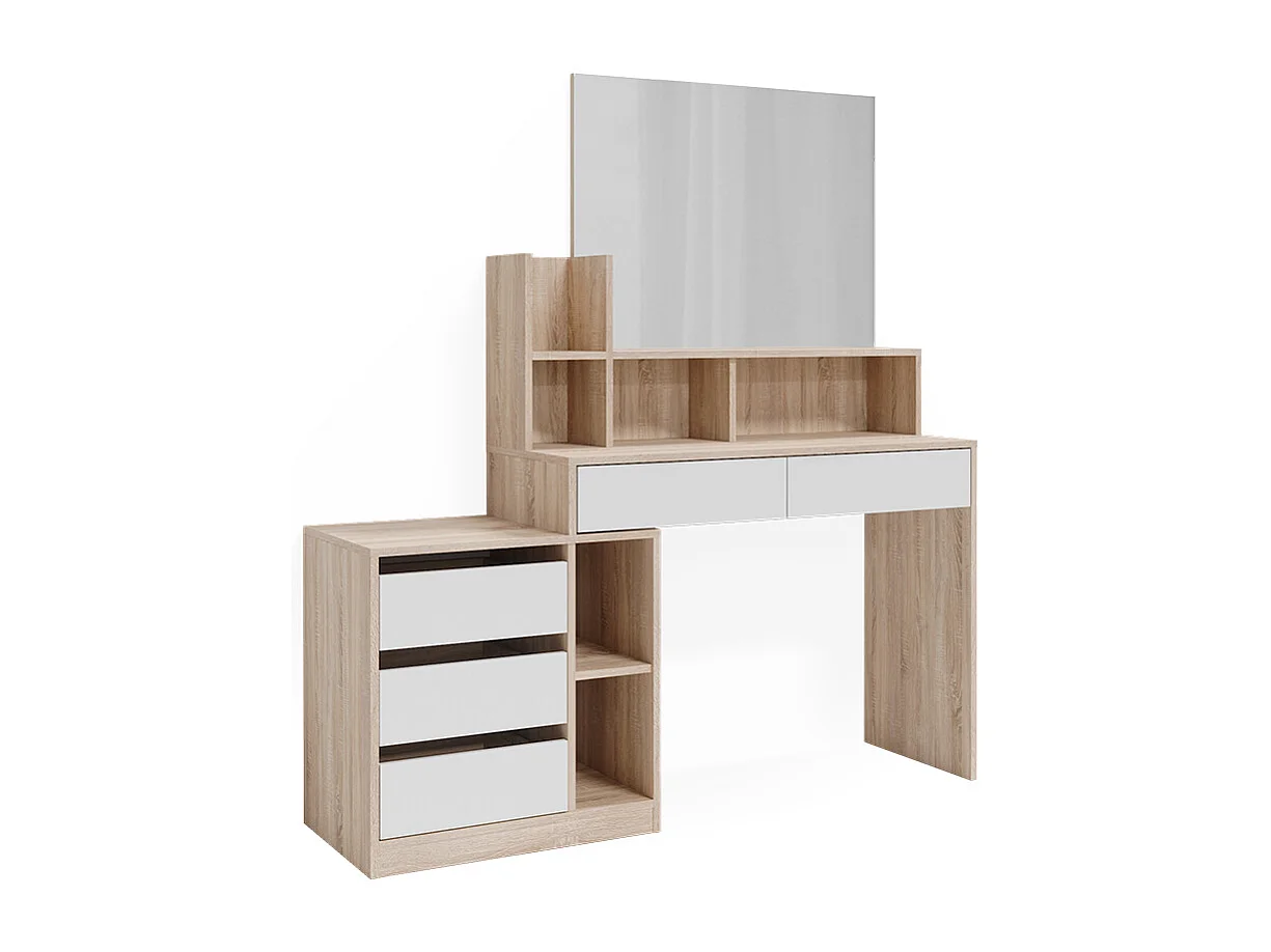 Kaptafel wit/sonoma 139.8x40x115 anja