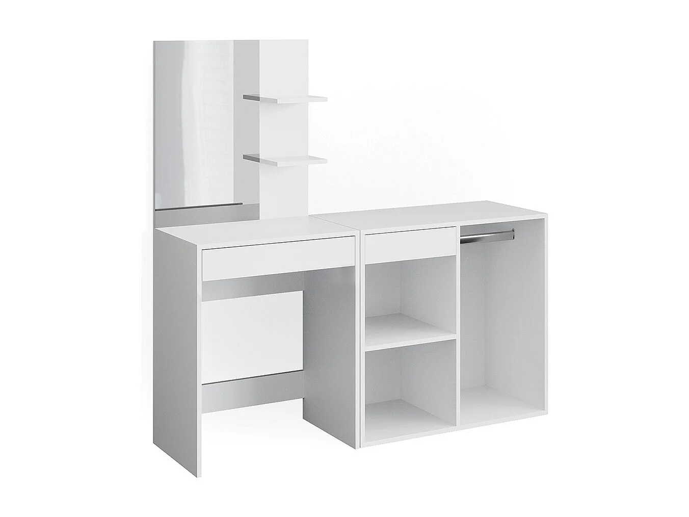 Kaptafel wit 60x40x140 isabelle