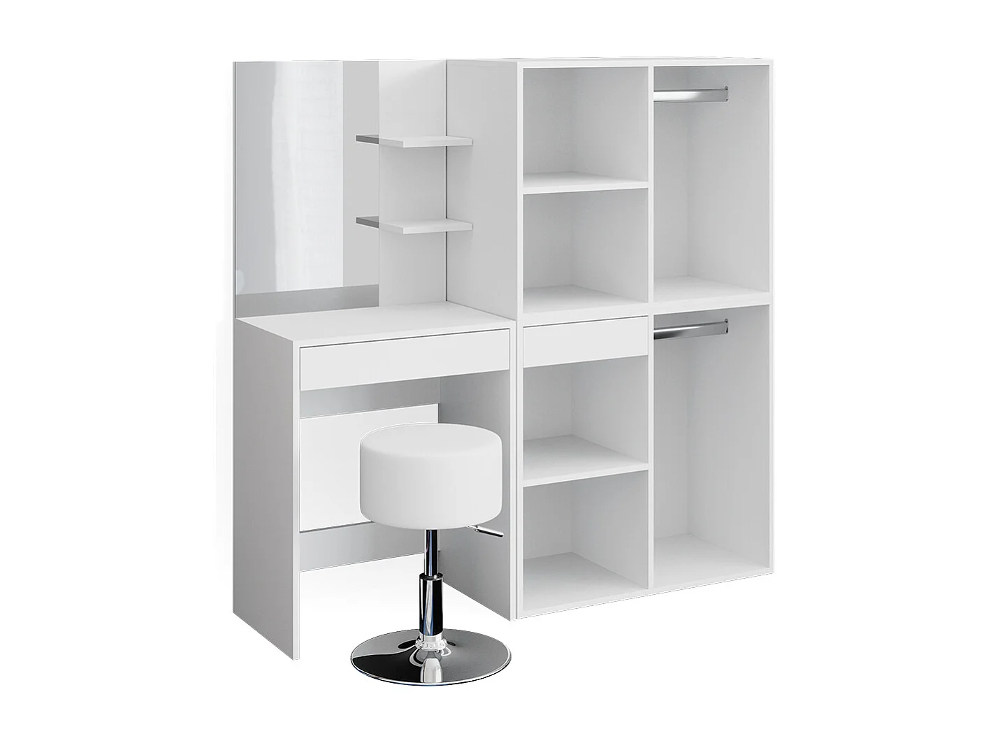 Kaptafel wit 60x40x140 isabelle