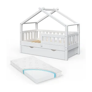 Huisbed wit 147.6x77x127.9 design Huisbed wit 147.6x77x127.9 design