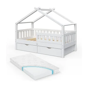 Huisbed wit 167.6×87.6×133.6 design Huisbed wit 167.6×87.6×133.6 design