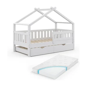 Huisbed wit 167.6×87.6×133.6 design Huisbed wit 167.6×87.6×133.6 design