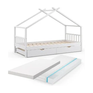 Huisbed wit 208x97x148 design