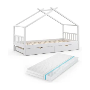 Huisbed wit 208x97x148 design