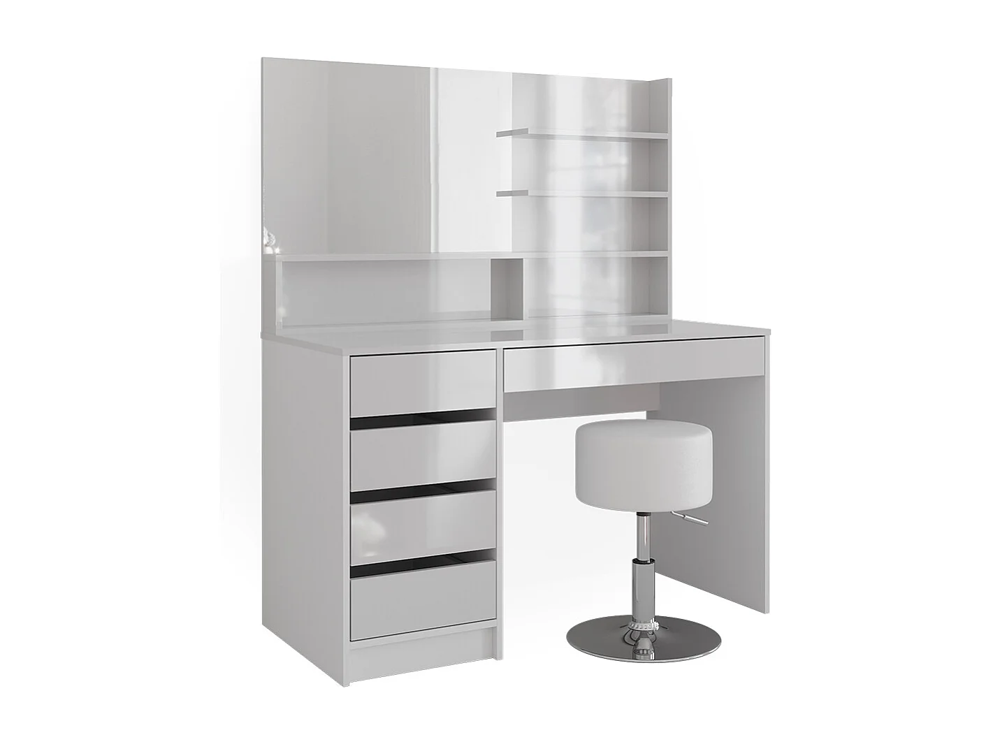 Kaptafel wit 120x55x145 sherry