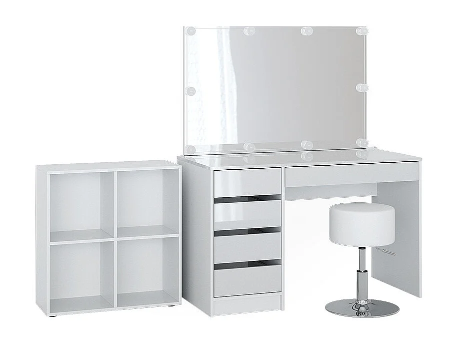 Kaptafel wit 55x120x75 sherry
