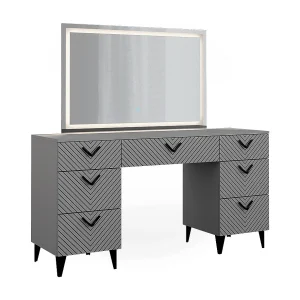 Kaptafel met licht grijs 150x45x78.1 anett