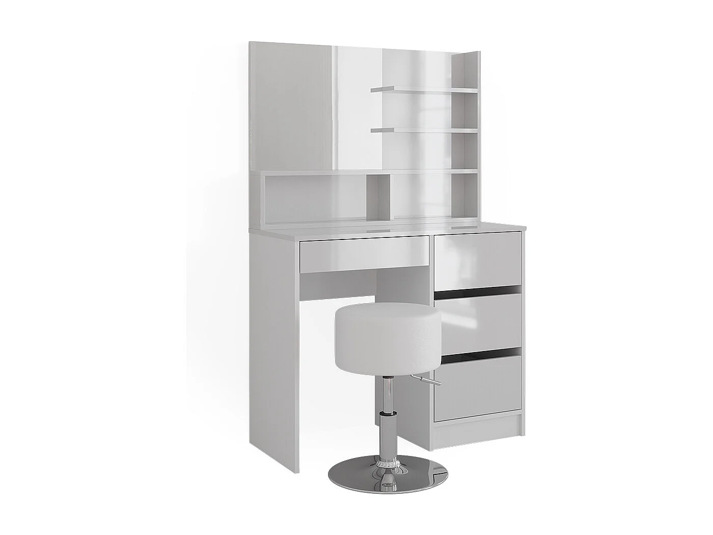 Kaptafel wit 40x140x75 sherry