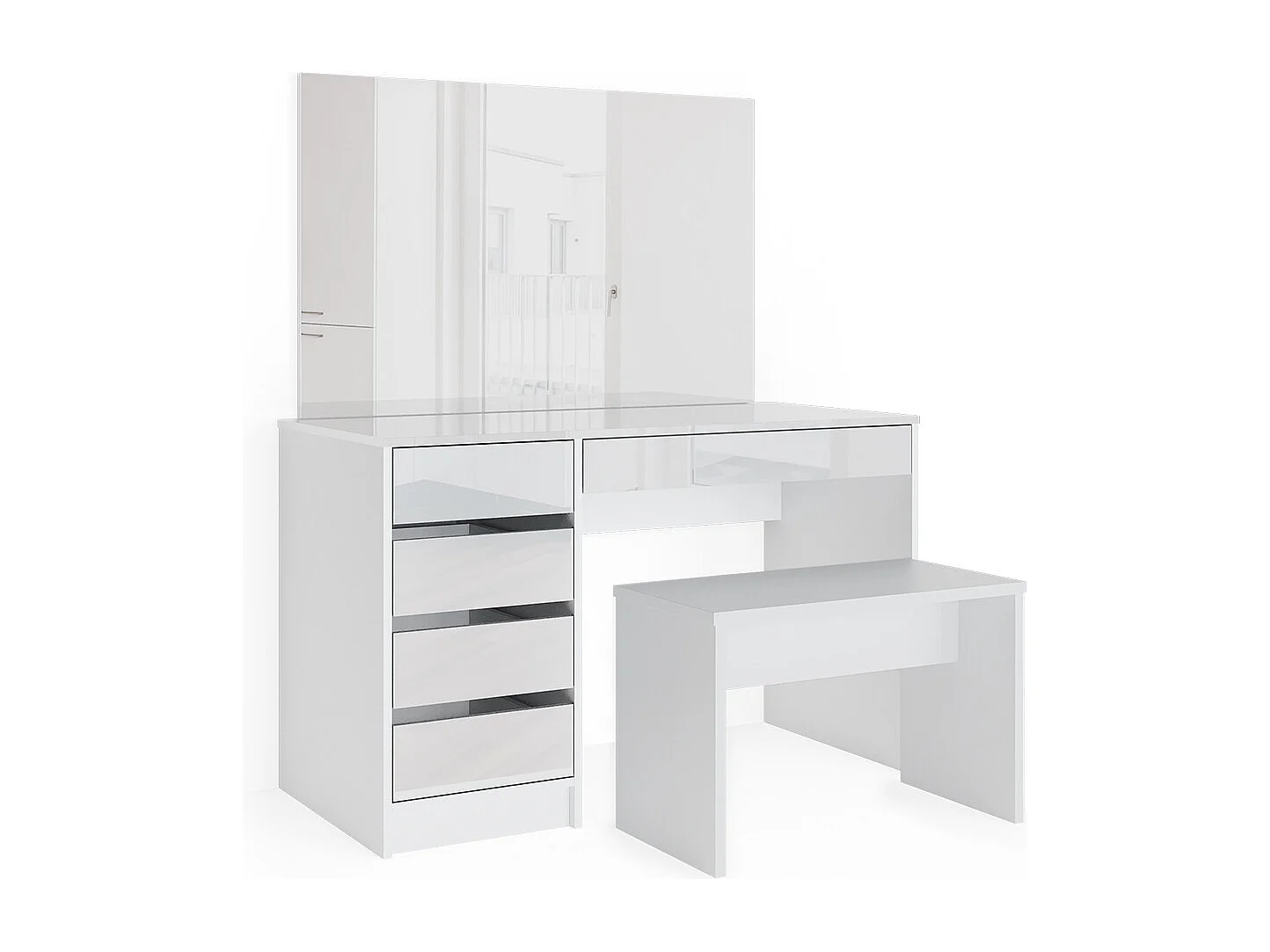 Kaptafel wit 55x120x75 sherry