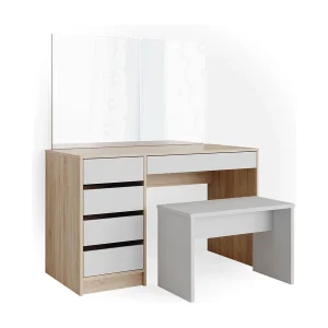 Kaptafel wit/sonoma 55x120x75 sherry Kaptafel wit/sonoma 55x120x75 sherry