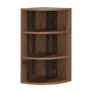 Hoekplank antiek hout 30x30x60 ecki