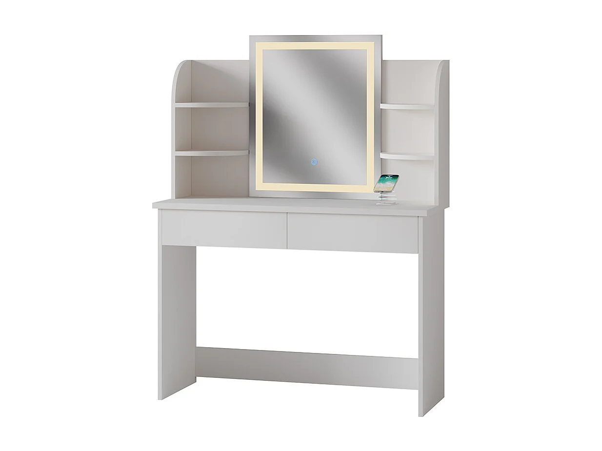 Kaptafel wit 106x40x142 charlotte