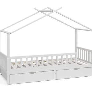 Huisbed wit 206x96x155 franka
