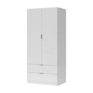 Kast met 2 deuren en 2 lades H180 cm – DARION Kast met 2 deuren en 2 lades H180 cm – DARION