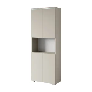 Kantoorkast voor documenten met LED-verlichting kasjmier beige Kantoorkast voor documenten met LED-verlichting kasjmier beige