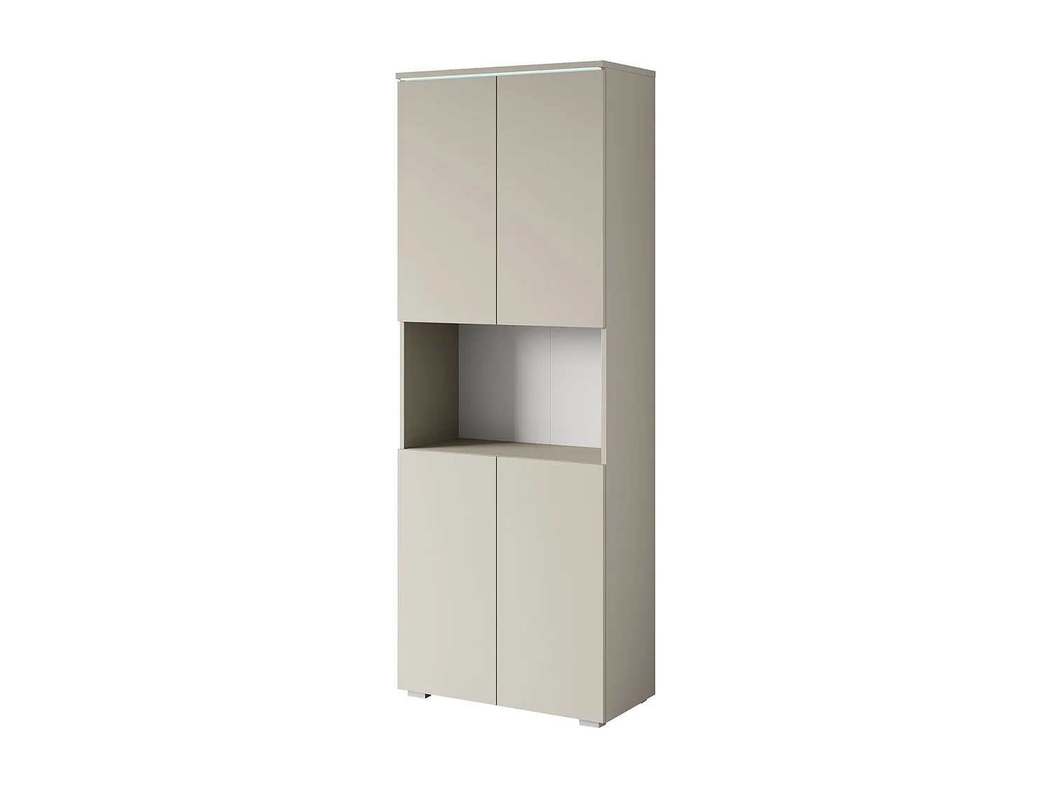 Kantoorkast voor documenten met LED-verlichting kasjmier beige