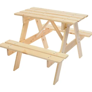 Kinder picknicktafel, picknickbank (onbehandeld) – 81x60xH50 cm – M012-1 Kinder picknicktafel, picknickbank (onbehandeld) – 81x60xH50 cm – M012-1