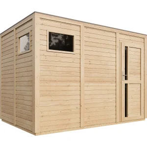 Houten tuinhuis met geimpregneerde vloer – 6.18 m² / 202 x 306 x H216 cm – M326F1+M326G Houten tuinhuis met geimpregneerde vloer – 6.18 m² / 202 x 306 x H216 cm – M326F1+M326G
