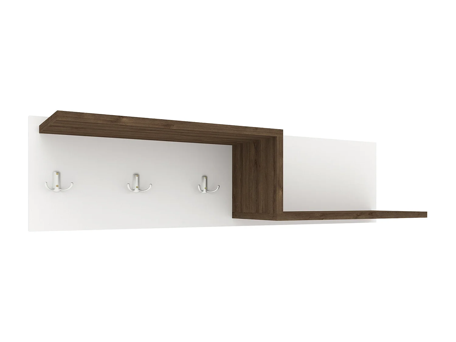 Kapstok Grid, eiken Bronz/wit, 100 x 20 x 24 cm