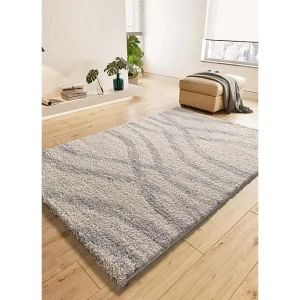 Hoogpolig tapijt – shaggy scandinavisch – zilverkleurig – 160×230 cm – HELIA Hoogpolig tapijt – shaggy scandinavisch – zilverkleurig – 160×230 cm – HELIA