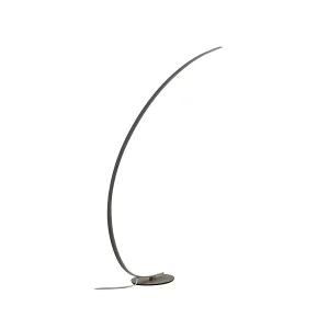 Lampadaire LED dimmable Iole 30W lumière chaude 3000K – Lampadaire couleur titane, en aluminium Lampadaire LED dimmable Iole 30W lumière chaude 3000K – Lampadaire couleur titane, en aluminium