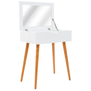 Kaptafel met spiegel 60x40x75 cm MDF