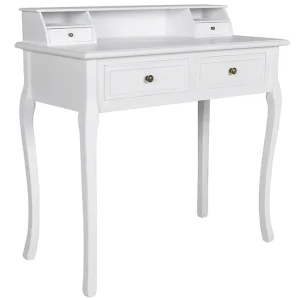 Kaptafel Femke met lades wit Kaptafel Femke met lades wit