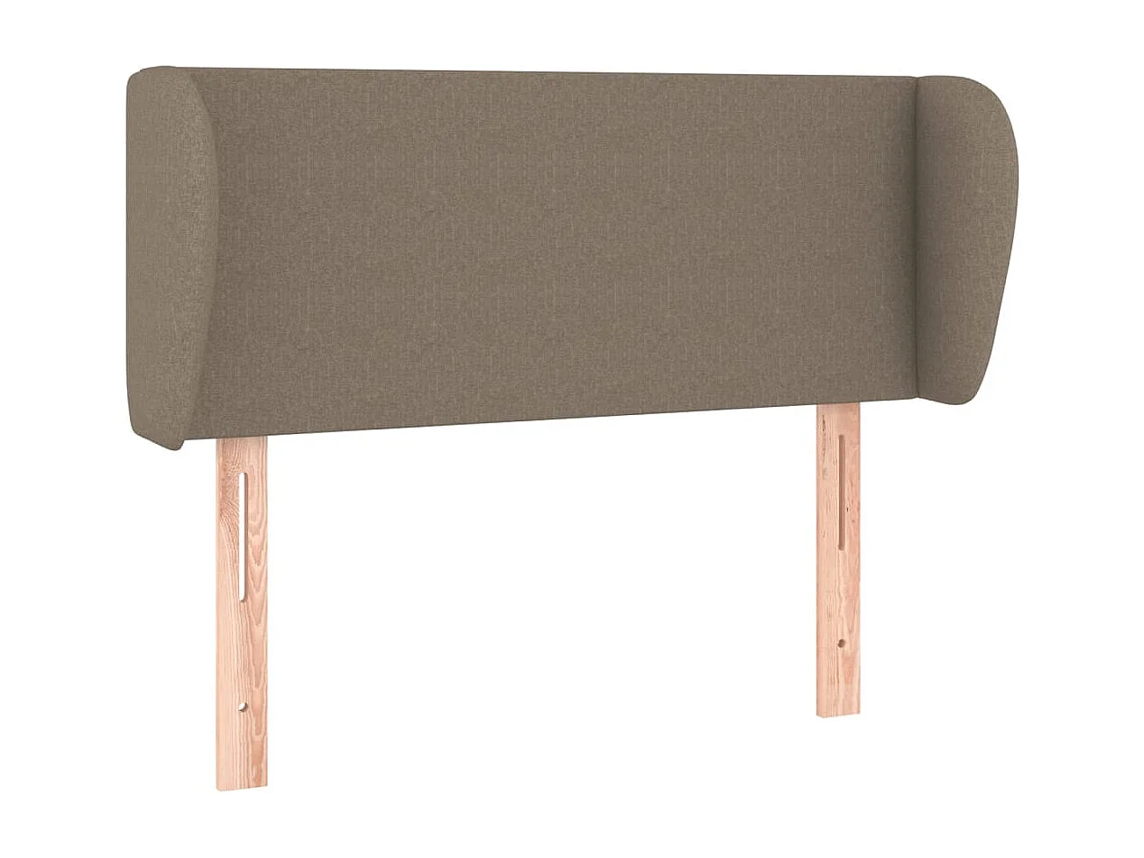Hoofdbord met randen 103x23x78/88 cm stof taupe