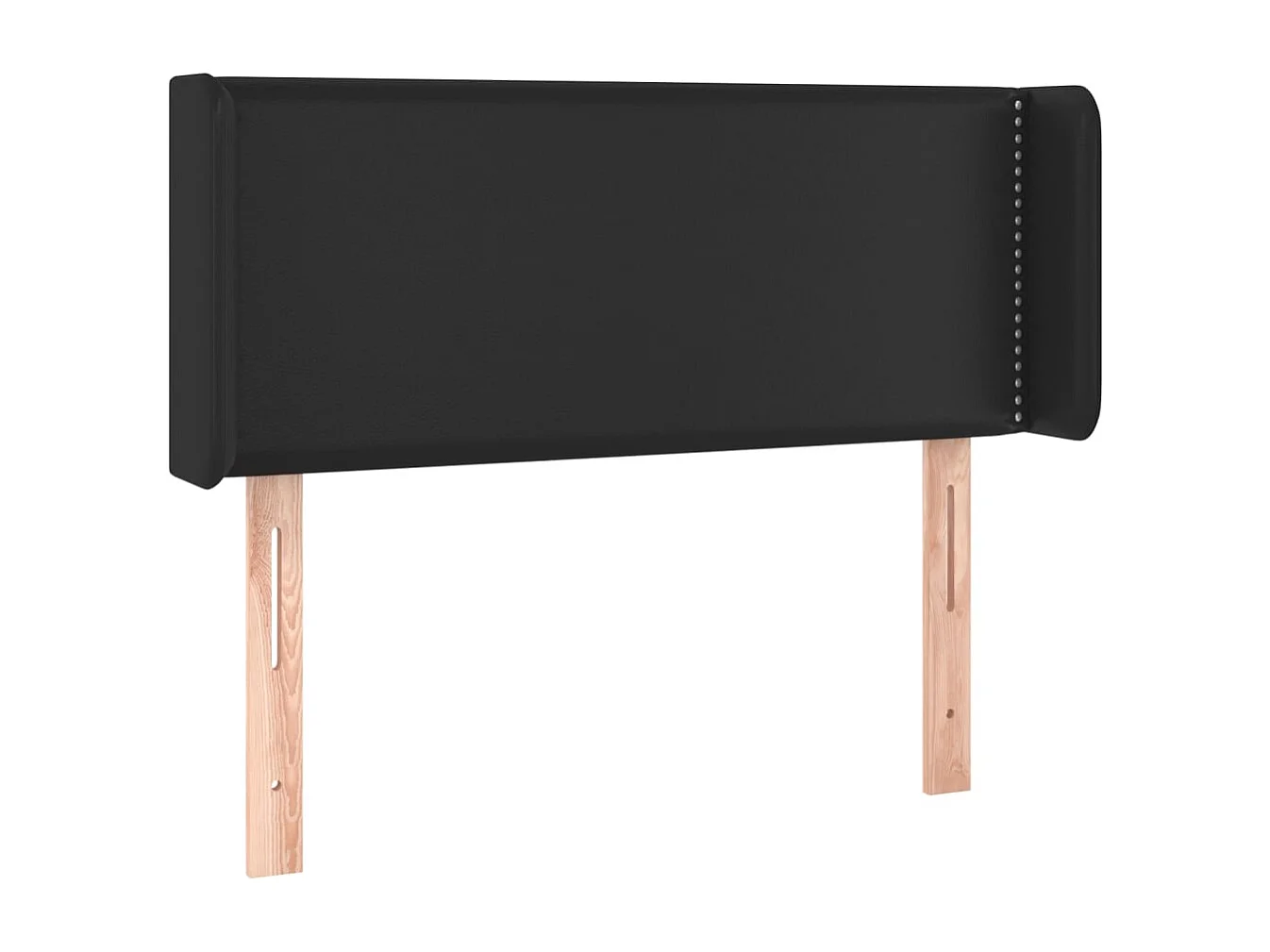 Hoofdbord met randen 103x16x78/88 cm kunstleer zwart