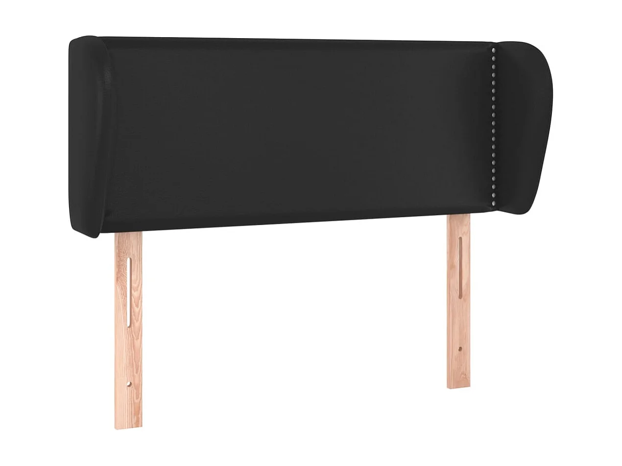 Hoofdbord met randen 103x23x78/88 cm kunstleer zwart