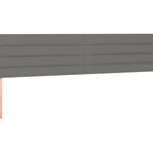 Hoofdborden 180x5x78/88 cm stof donkergrijs